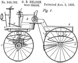 George Selden Patent for a Road Vehicle
